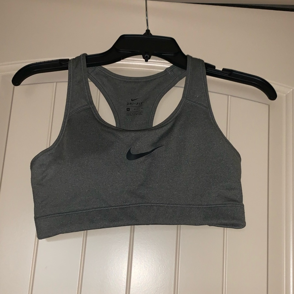 Grey Nike Racerback Sports Bra